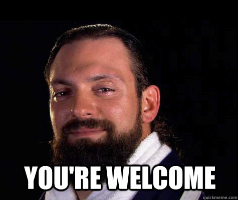 You're Welcome   Damien SANDOW