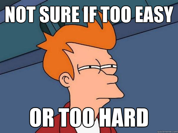 Not sure if too easy or too hard  Futurama Fry