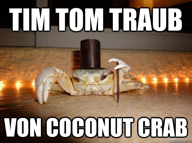 tim tom traub von coconut crab - tim tom traub von coconut crab  Fancy Crab