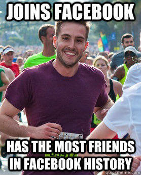 Joins facebook has the most friends in facebook history  Ridiculously photogenic guy
