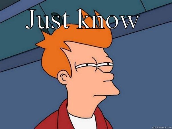 JUST KNOW  Futurama Fry
