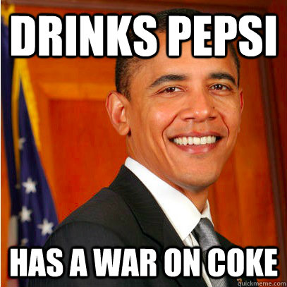 drinks pepsi has a war on coke  