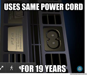 Uses same power cord for 19 years - Uses same power cord for 19 years  Misc