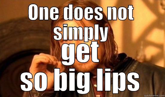 ONE DOES NOT SIMPLY GET SO BIG LIPS Boromir