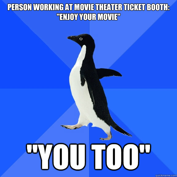 person working at movie theater ticket booth: 