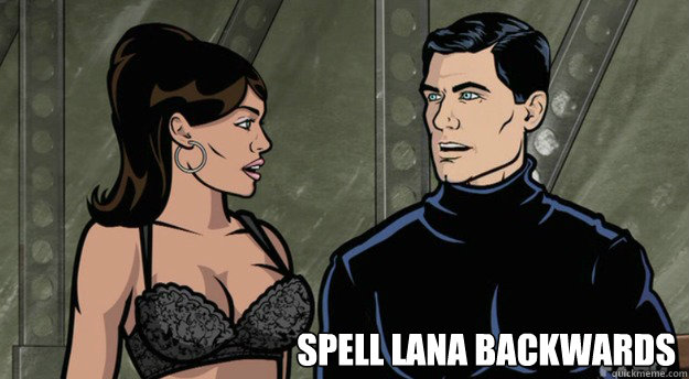 Spell Lana Backwards  