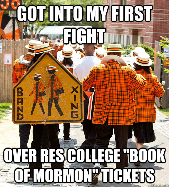 got into my first fight over res college 