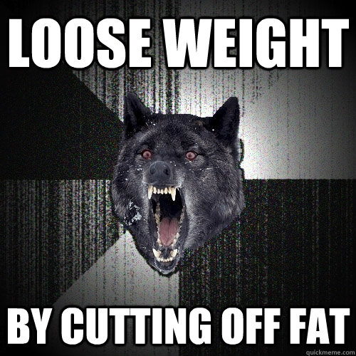 Loose Weight by cutting off fat  Insanity Wolf