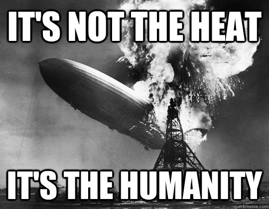 It's not the heat It's the humanity  hindenburg