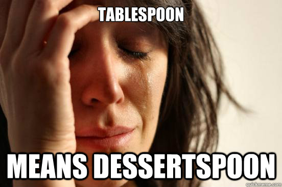 TABLESPOON MEANS DESSERTSPOON - TABLESPOON MEANS DESSERTSPOON  Misc