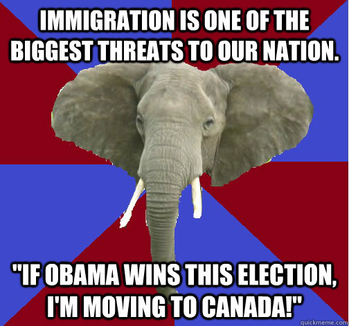 Immigration is one of the biggest threats to our nation. 