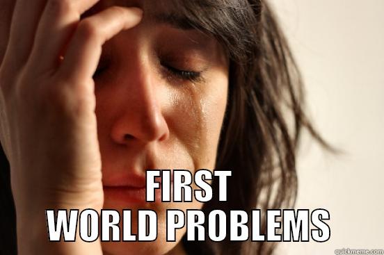 First World Problem -  FIRST WORLD PROBLEMS First World Problems