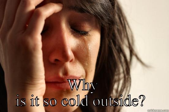 WHY IS IT SO COLD OUTSIDE?  First World Problems