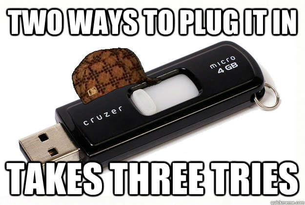 Two ways to plug it in Takes three tries  