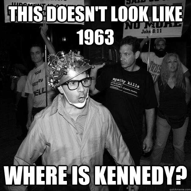 This doesn't look like 1963 Where is kennedy?  