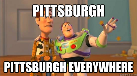 Pittsburgh Pittsburgh Everywhere  Buzz Glitter