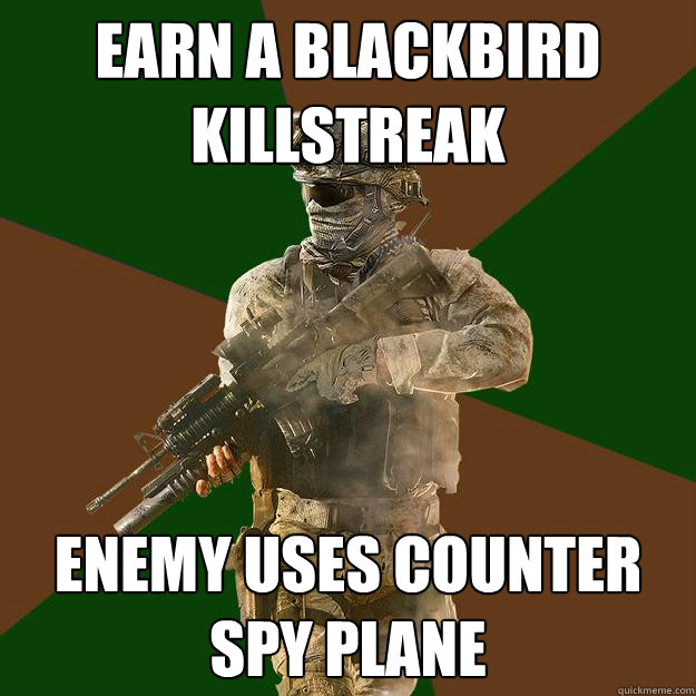 Earn A Blackbird Killstreak Enemy uses counter spy plane  Call of Duty Addict