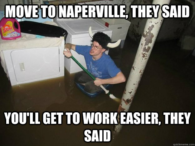 Move to Naperville, they said You'll get to work easier, they said - Move to Naperville, they said You'll get to work easier, they said  Laundry Room Viking