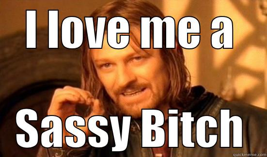 I LOVE ME A SASSY BITCH Boromir