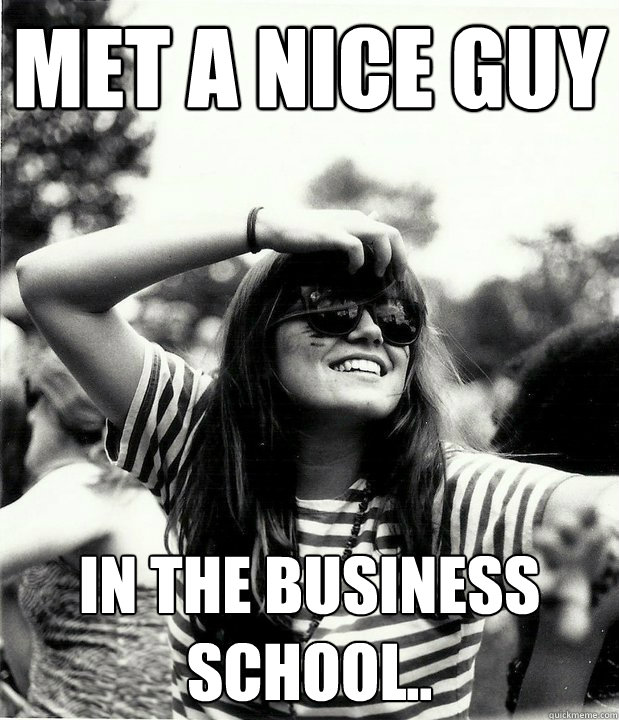 Met a nice guy In the business school..  Georgetown Hipster