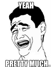 YEAH pretty much  Yao meme