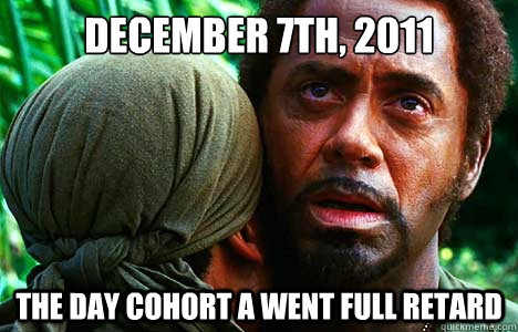 December 7th, 2011 The Day cohort a went full retard - December 7th, 2011 The Day cohort a went full retard  Misc