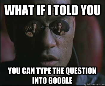 What if I told you you can type the question into google  Morpheus SC