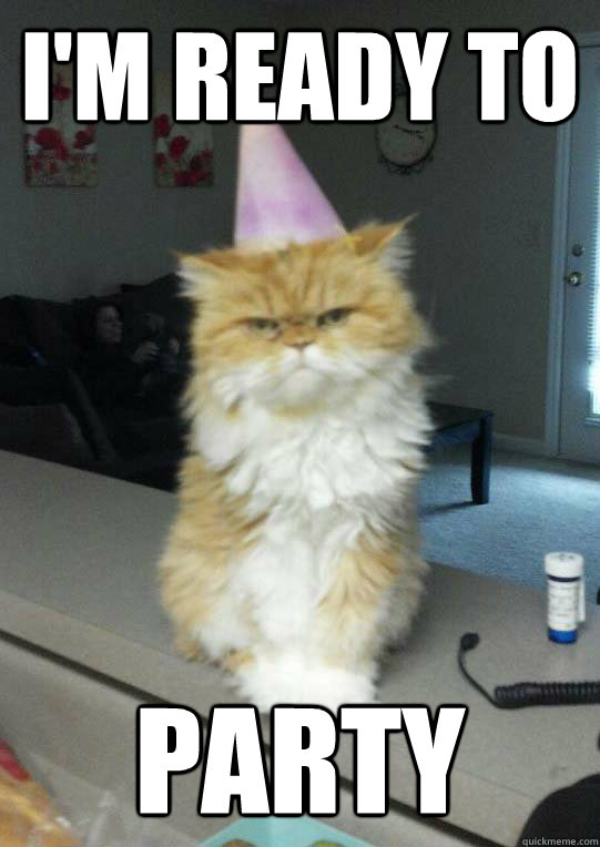 i'm ready to party  Party