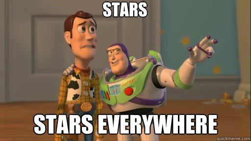 stars stars everywhere  Everywhere