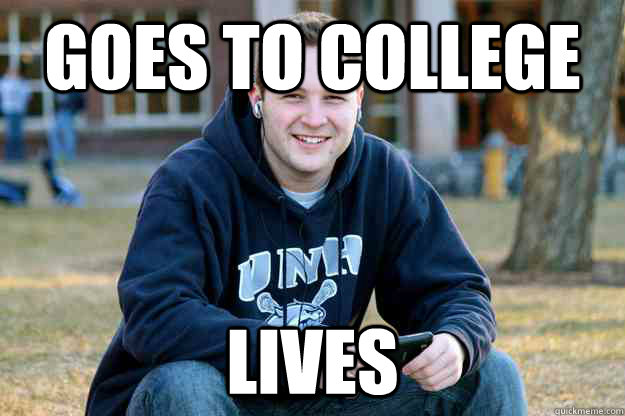 Goes to college lives - Goes to college lives  Successful College Senior