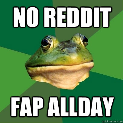 no reddit fap allday  Foul Bachelor Frog