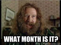  What month is it?  What year is it