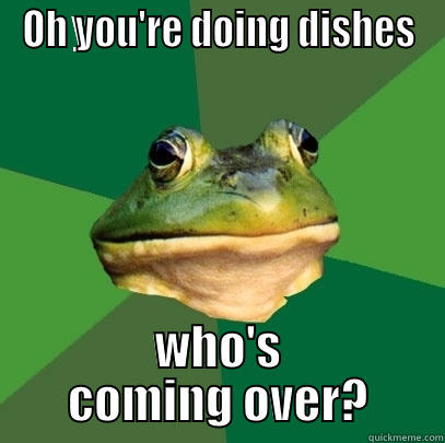 OH YOU'RE DOING DISHES WHO'S COMING OVER? Foul Bachelor Frog