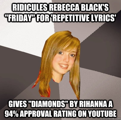 Ridicules Rebecca Black's 