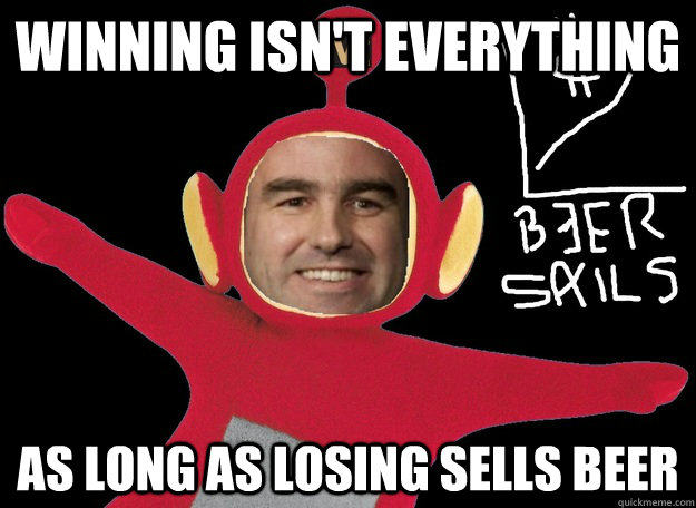 Winning isn't everything as long as losing sells beer - Winning isn't everything as long as losing sells beer  Molsons Magic Mantras