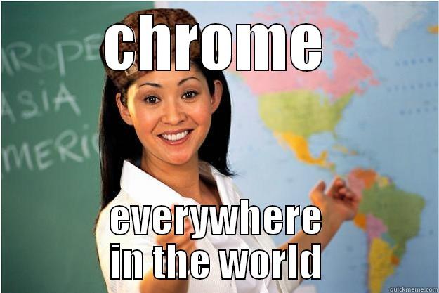 CHROME EVERYWHERE IN THE WORLD Scumbag Teacher