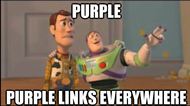 Purple Purple links EVERYWHERE  Buzz and Woody