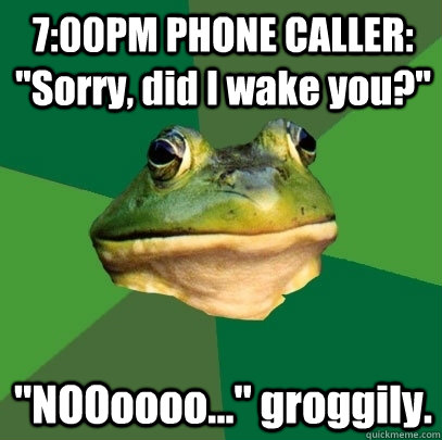 7:00PM PHONE CALLER: 