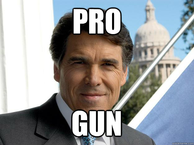 Pro Gun  Rick perry