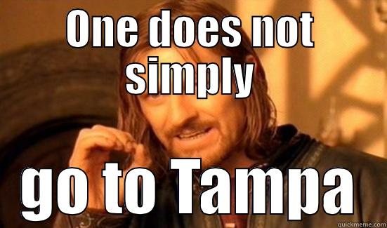 ONE DOES NOT SIMPLY GO TO TAMPA Boromir