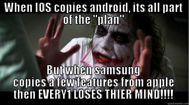 WHEN IOS COPIES ANDROID, ITS ALL PART OF THE 