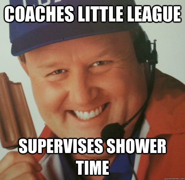 Coaches little league supervises shower time - Coaches little league supervises shower time  Coach Craig