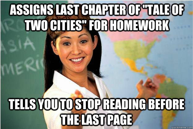 Assigns last chapter of 