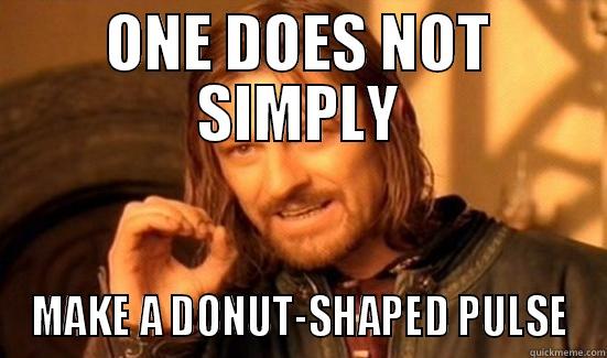 ONE DOES NOT SIMPLY MAKE A DONUT-SHAPED PULSE Boromir