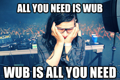 ALL YOU NEED IS WUB WUB IS ALL YOU NEED  Skrillexguiz