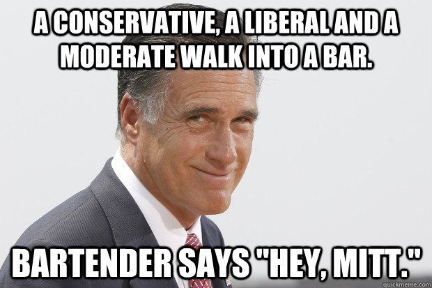 A conservative, a liberal and a moderate walk into a bar. Bartender says 