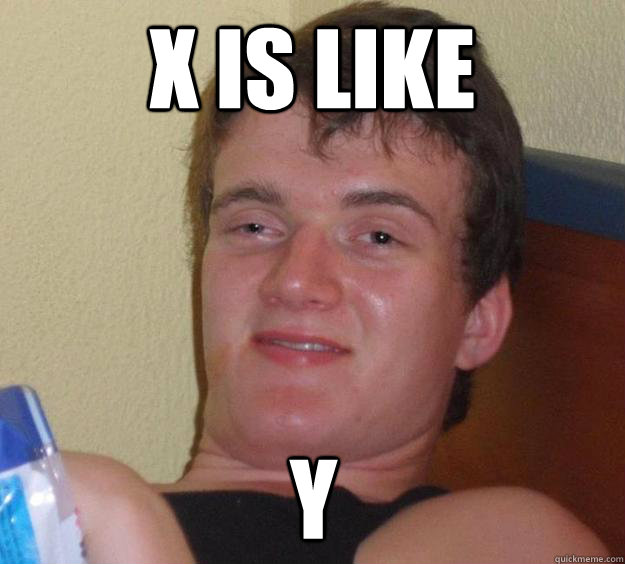 X is like Y - X is like Y  10 Guy