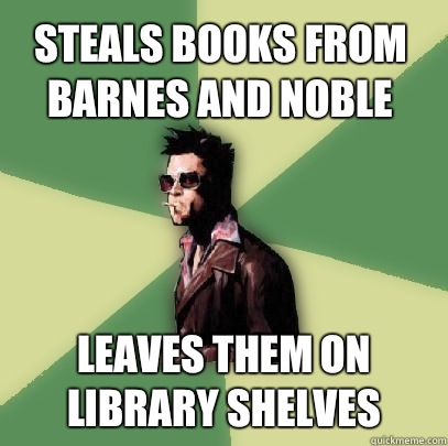 Steals Books From Barnes And Noble Leaves Them On Library Shelves