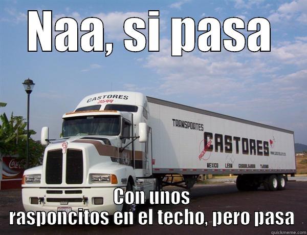 NAA, SI PASA CON UNOS RASPONCITOS EN EL TECHO, PERO PASA Misc