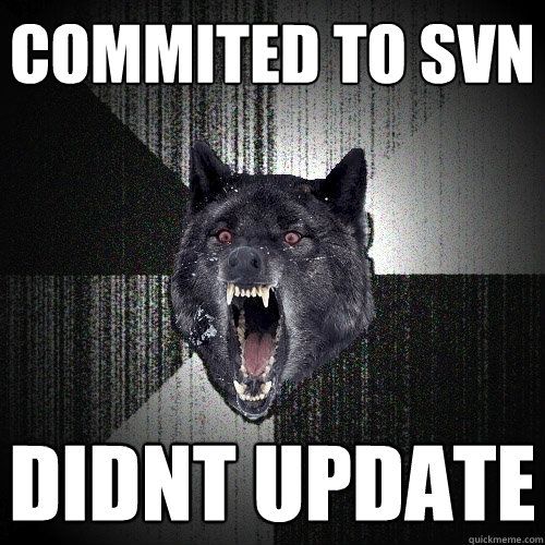 commited to svn didnt update  Insanity Wolf
